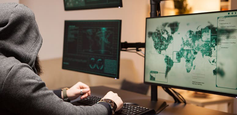 International terrorist making a aggressive and dangerous malware