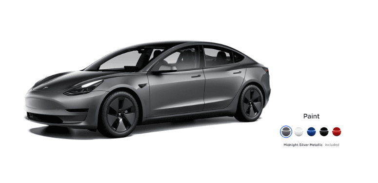 tesla paint