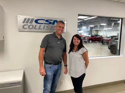 Patrick Pelletier and his assistant Annie Collin.