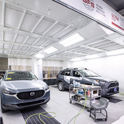 open front paint booths