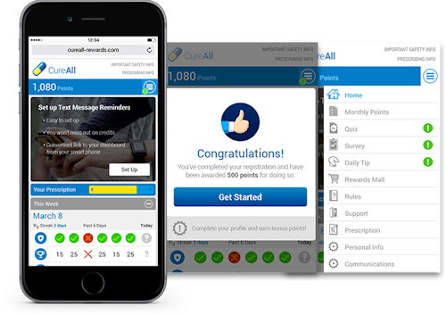 Drive applies HealthPrize’s approach of gamification, behavioral economics and loyalty marketing to improve patient adherence to their prescribed medications