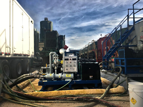 Roughneck uses PLC analog cards and Profinet to provide operational data from its delivery systems to data vans at the well sites.