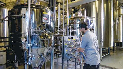 Yee-Haw Brewing Co. uses the Miura LX 200 SG gas-fired industrial steam boiler for various aspects of its brewing process, from heating the hot liquor tanks to boiling the wort to sanitizing the kegs.