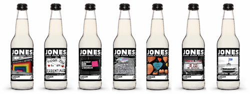 The six-bottle series for the U.S. uses photographs that range from a rainbow mural thanking essential workers to chalk art proclaiming that “We’re All In This Together” and landmarks like Seattle’s Space Needle.