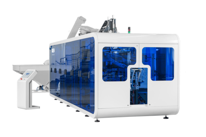 APF-MAX 8 de PET Technologies, de la serie de estiro-sopladoras automáticas que la empresa presenta en EXPO PACK Guadalajara 2019.