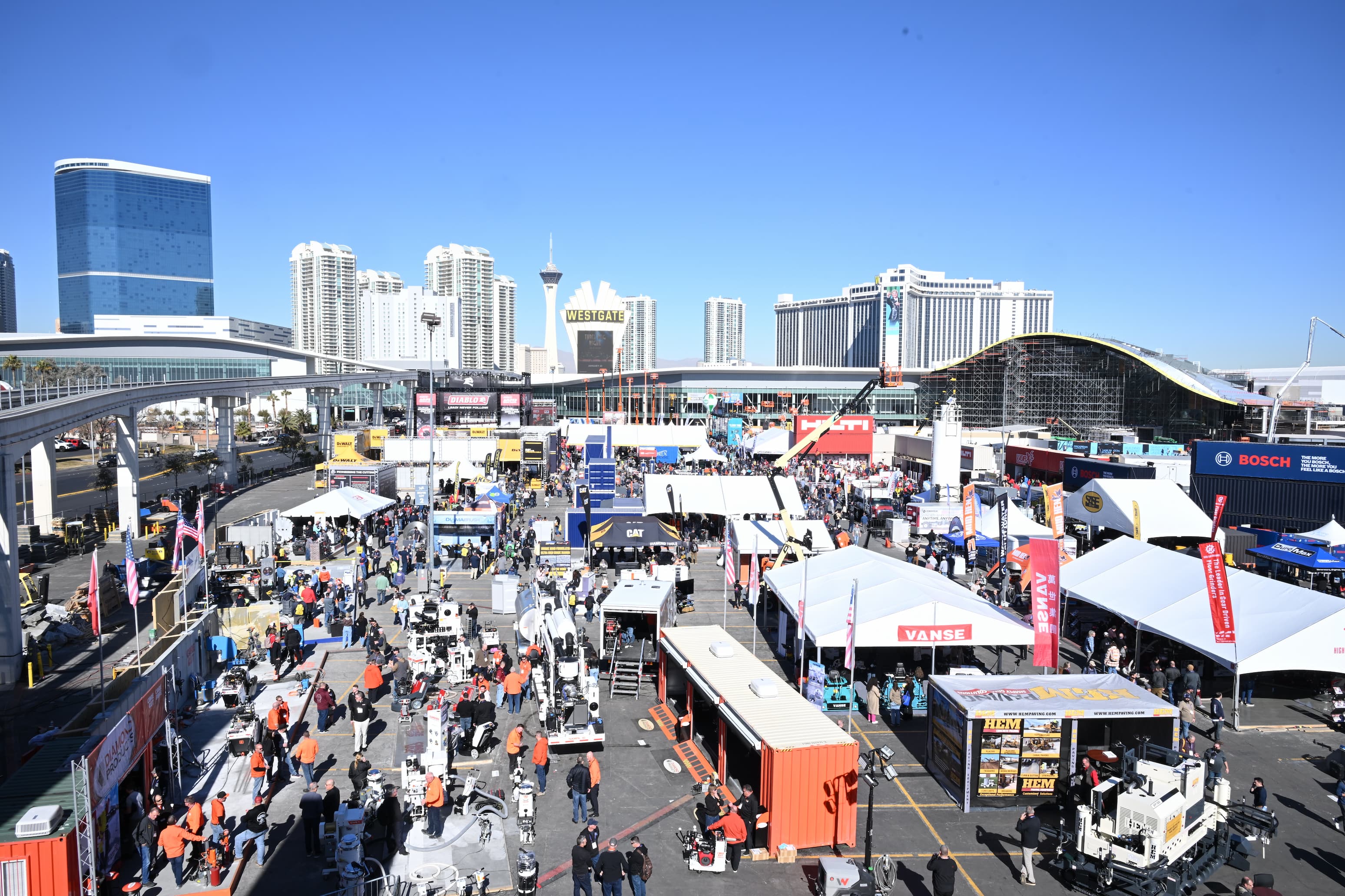 Outside, from World of Concrete 2025