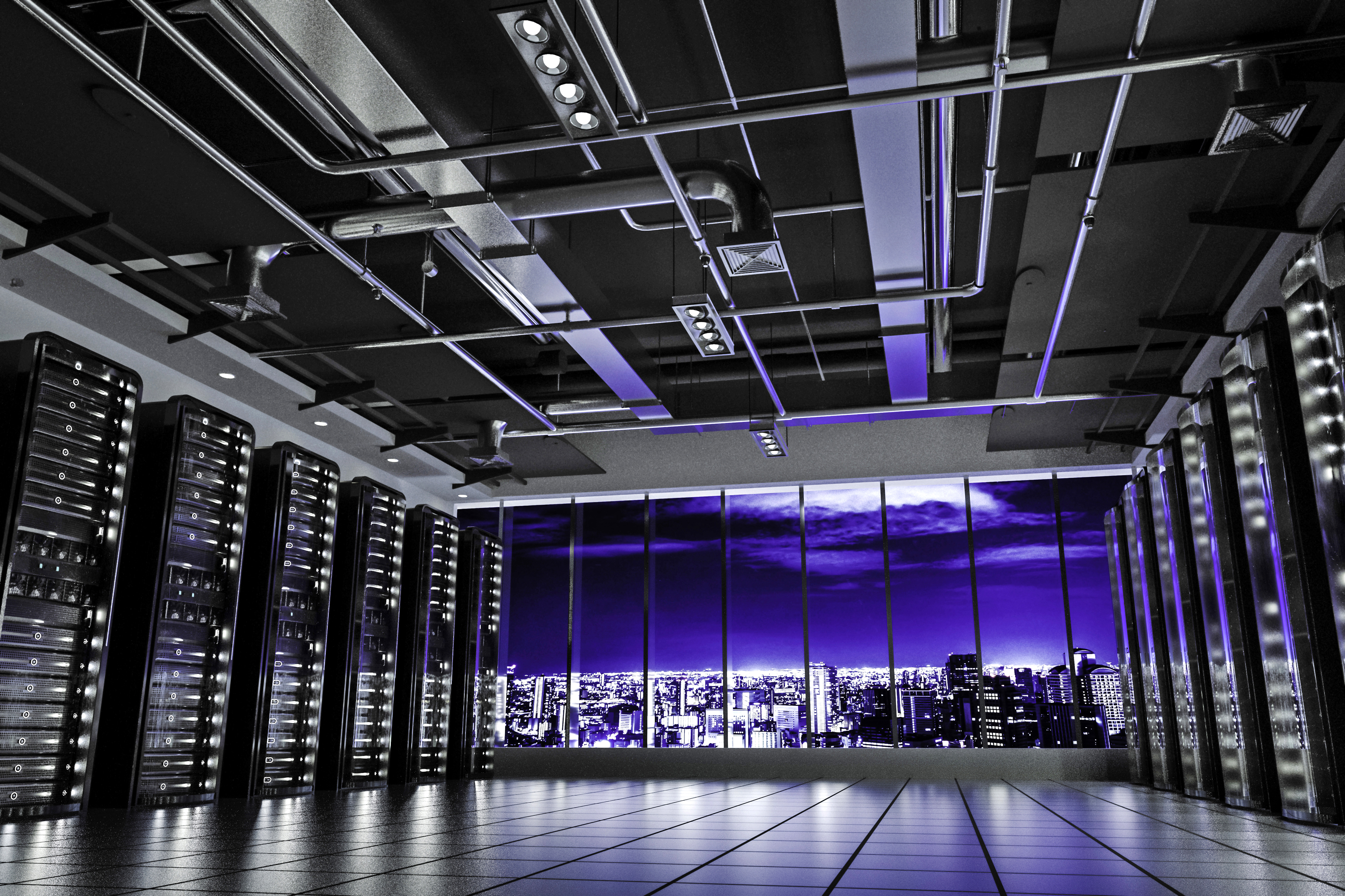 Inside of a data center. | Photo by iStock