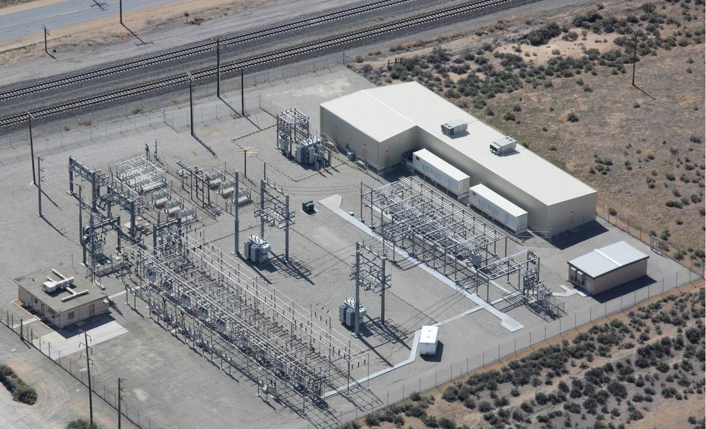 Overhead View Of Tehachapi Energy Storage Project, Tehachapi, Ca