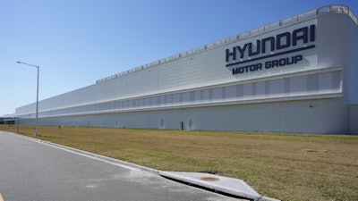 The Hyundai Motor Group Metaplant America is seen on March 26, 2025, in Ellabell, Ga.