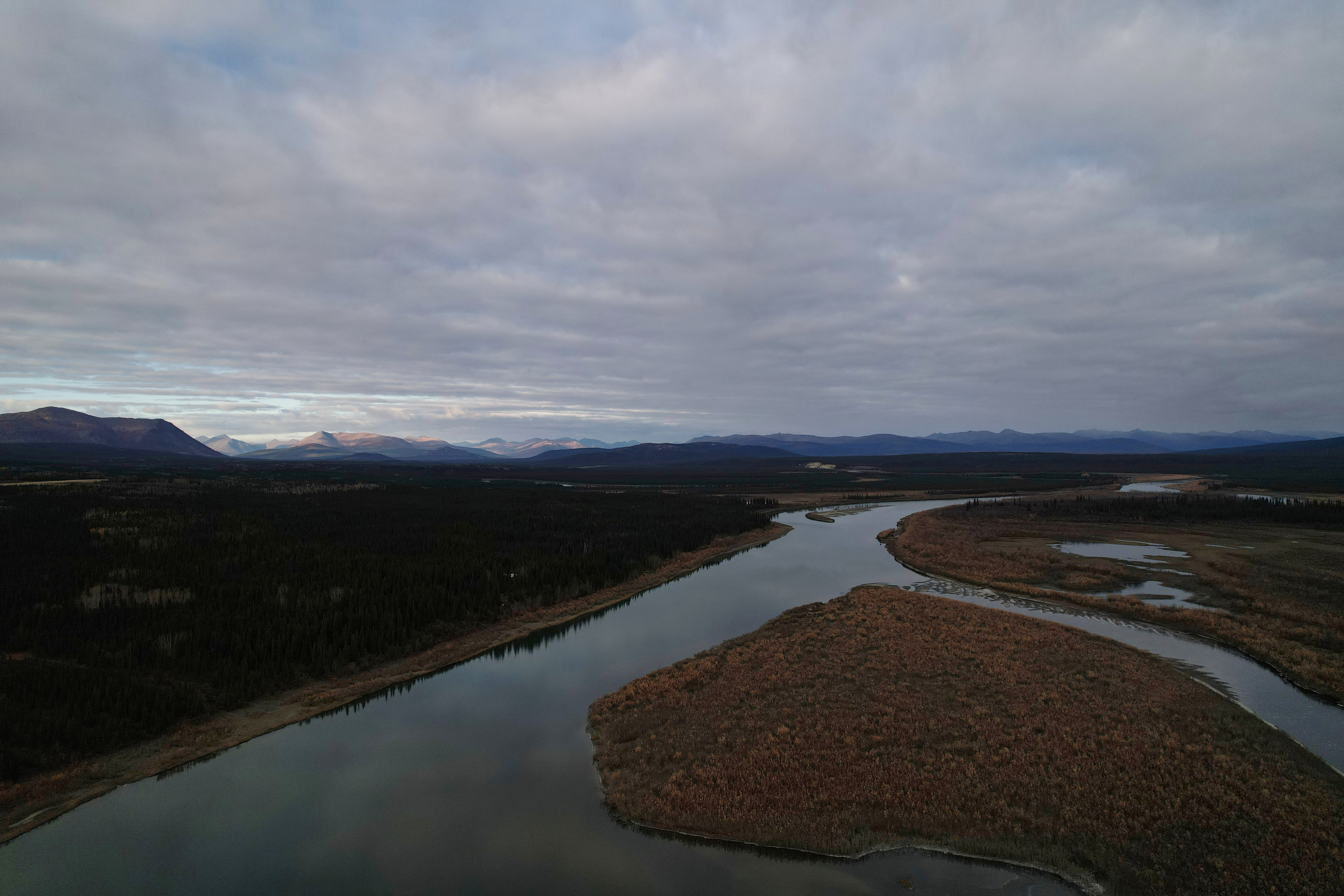 The Gates of the Arctic National Park and Preserve, where the Ambler Road project would pass through, is visible from Ambler, Alaska, Sunday, Sept. 28, 2025.