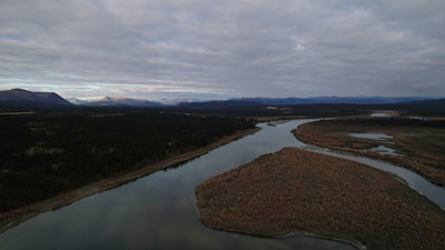 The Gates of the Arctic National Park and Preserve, where the Ambler Road project would pass through, is visible from Ambler, Alaska, Sunday, Sept. 28, 2025.