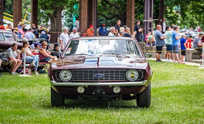 A 1969 Chevrolet Camaro COPO.