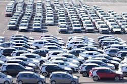 Vehicles for export are parked at a port in Pyeongtaek, South Korea, Tuesday, Jan. 27, 2026.