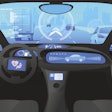 Automobile Cockpit, Various Information Monitors And Head Up Displays