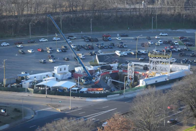 Construction is seen for the Music City Loop, an underground tunnel by Elon Musk's The Boring Company, Friday, Jan. 16, 2026, in Nashville, Tenn.