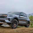 This photo provided by Ford shows the 2026 Explorer. Ford's venerable three-row SUV is available in a new off-road-oriented Tremor trim this year.