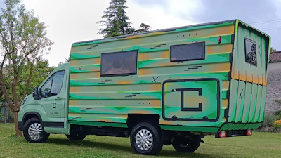 The Cab is the world’s first functional, fully 3D-printed mobile living module.