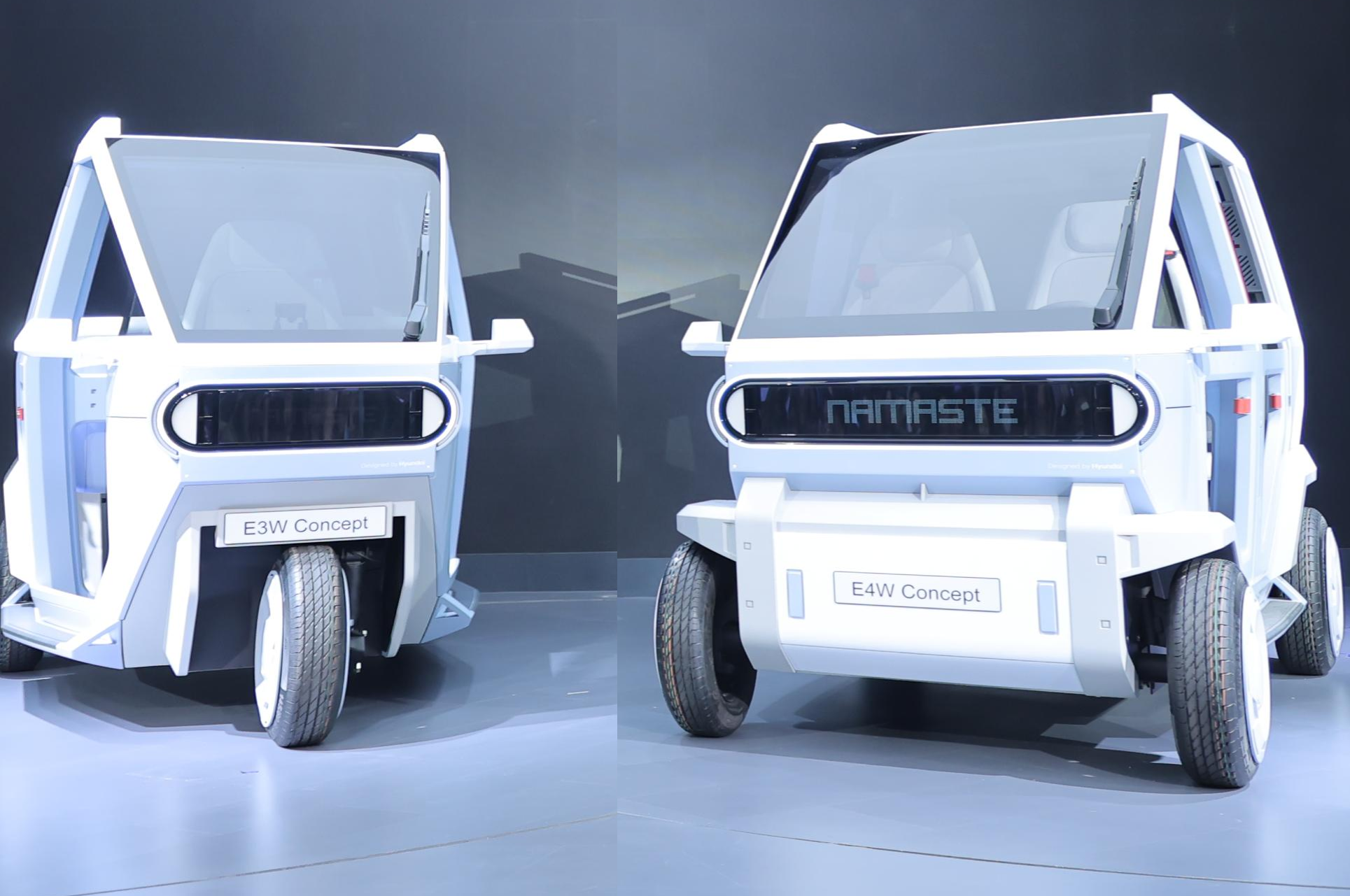 TVS Motor and Hyundai unveiled concept models of advanced electric three-wheelers and micro four-wheelers at Bharat Mobility Global Expo in January 2025.