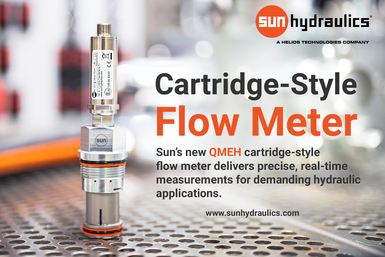 QMEH cartridge-style flow meter