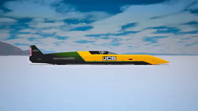 Jcb Hydromax On The Bonneville Salt Flats