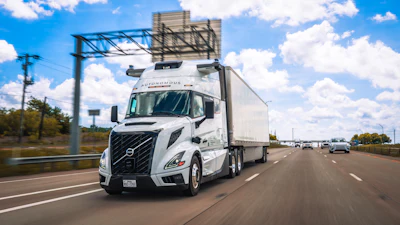 The Volvo VNL Autonomous integrated with the Aurora Driver is now hauling freight to Oklahoma City five days a week.