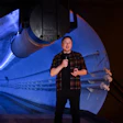 Elon Musk, co-founder and chief executive officer of Tesla Inc., speaks during an unveiling event for the Boring Co. Hawthorne test tunnel in Hawthorne, Calif., on Tuesday, Dec. 18, 2018.