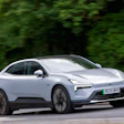 The Polestar 4 electric car.