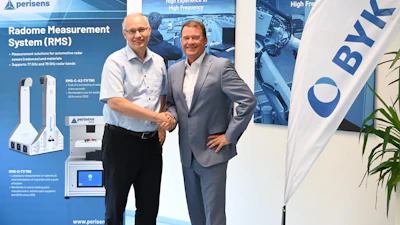 Dr. Florian Pfeiffer, Managing Partner of Perisens and Dr. Jörg Krames, Measuring and Testing Instruments, BYK.