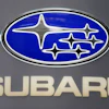 This Photo taken Feb. 14, 2013 shows a Subaru logo at the 2013 Pittsburgh Auto Show in Pittsburgh.