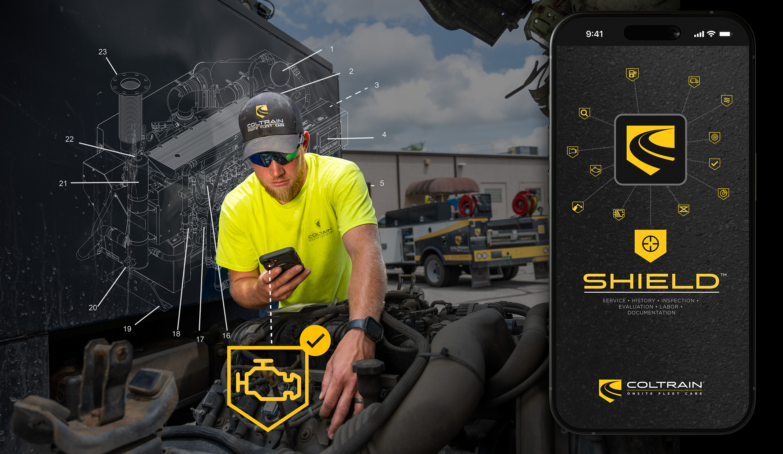 Coltrain Onsite Fleet Care Uses Shield