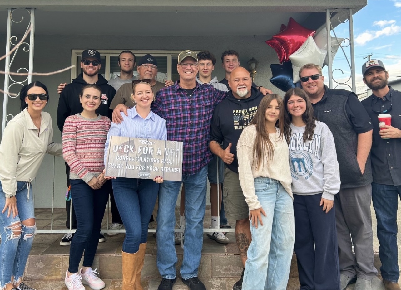 Trex Surprises Vietnam Veteran through 'Deck for a Vet' Initiative