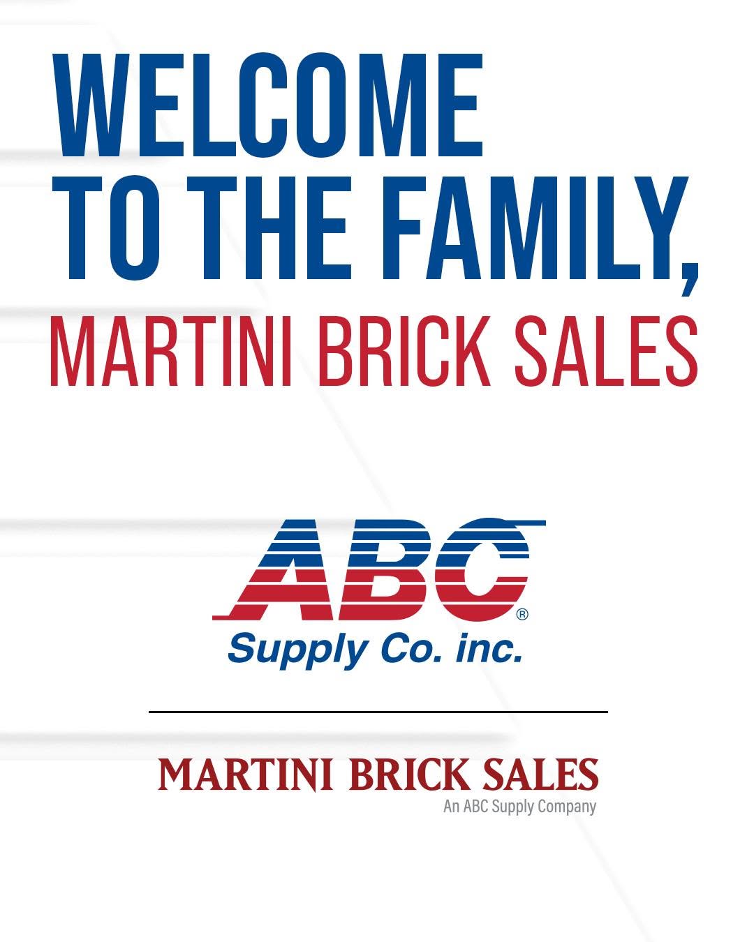 ABC Supply Acquires Martini Brick Sales, Inc.
