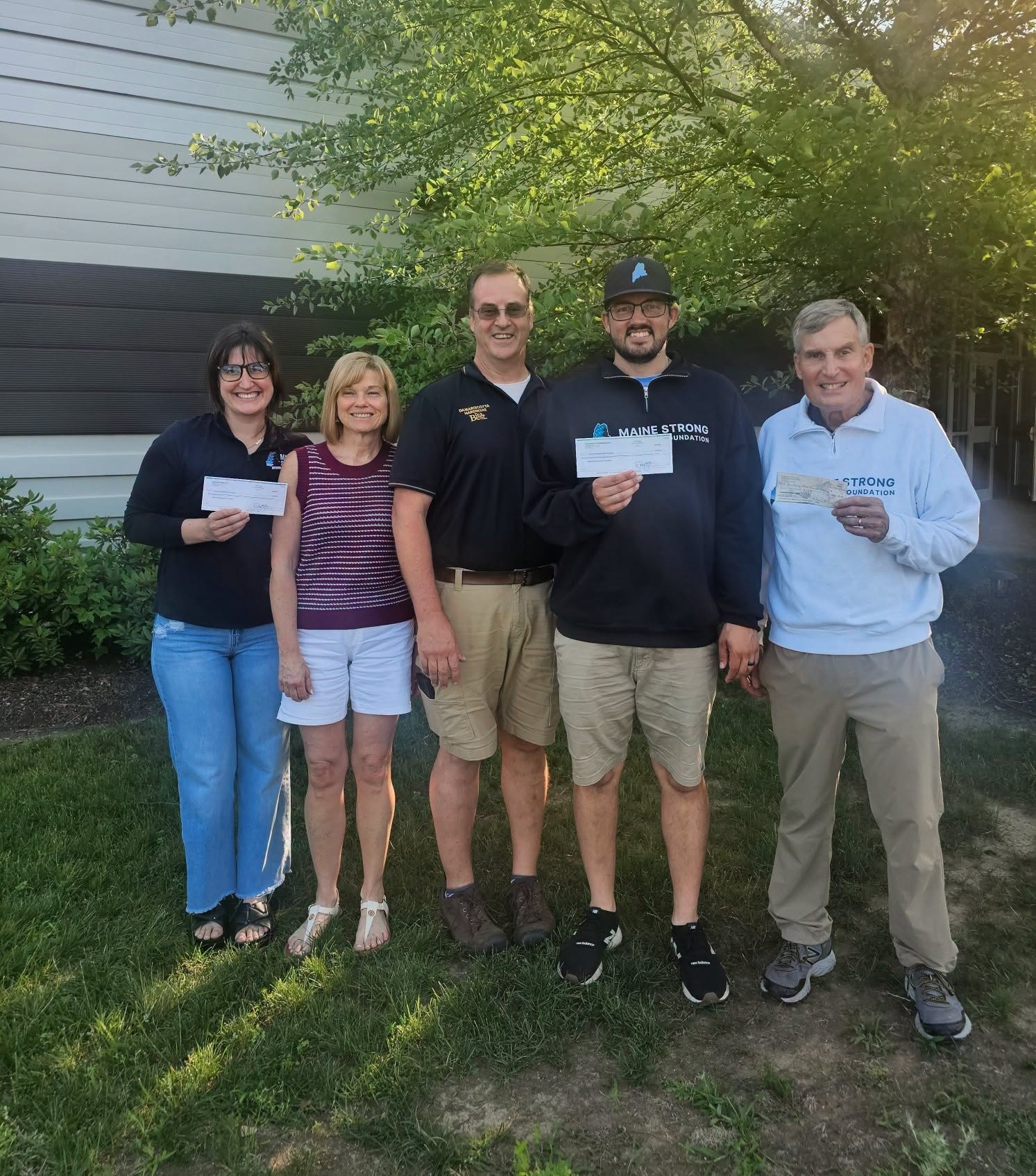 Damariscotta Hardware, Randolph Hardware Present $10,000 to Maine Strong Foundation