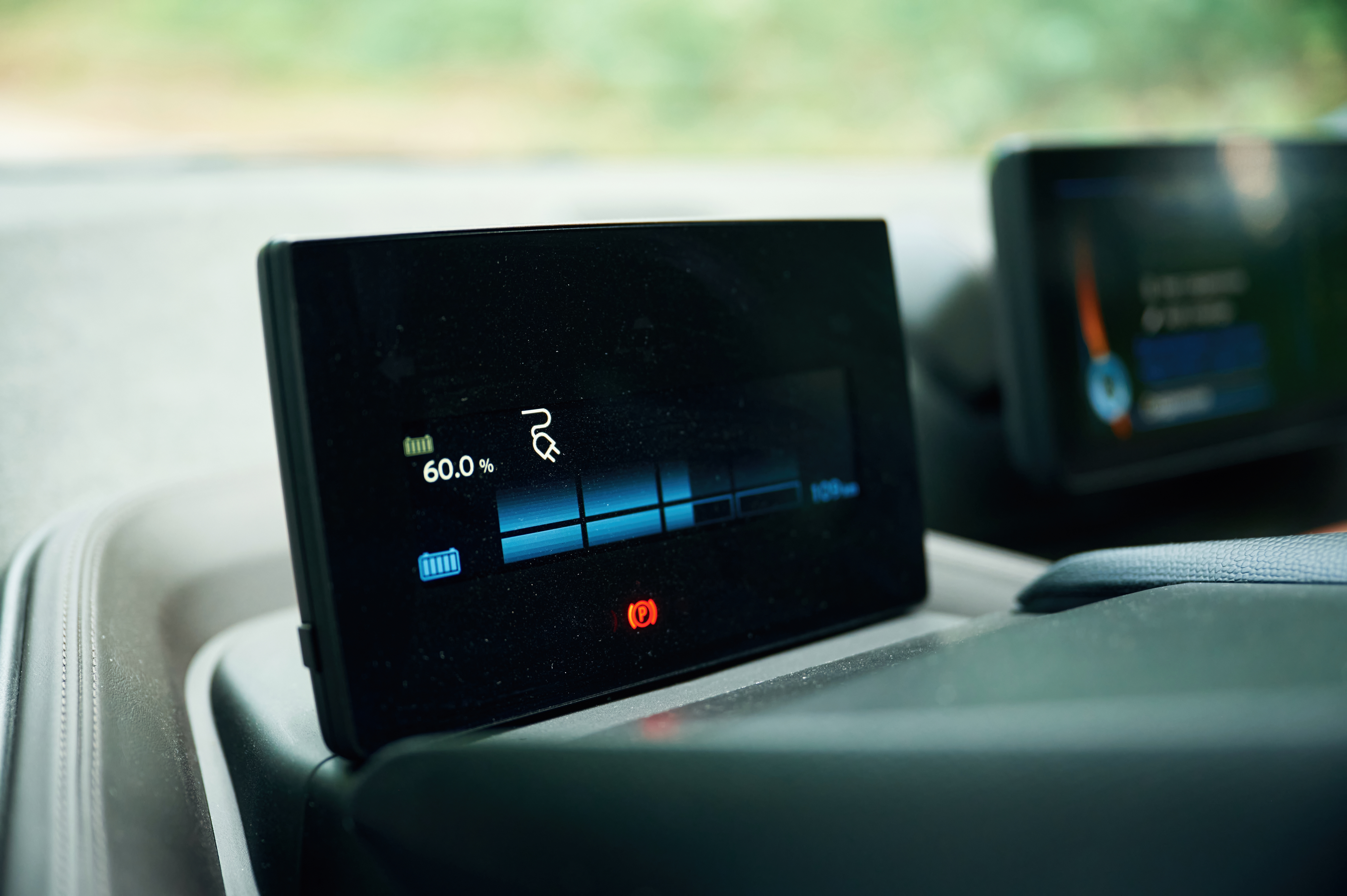 Close Up View Of Display In The Electric Car That 2025 03 18 21 03 13 Utc