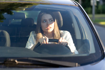 Stressed Girl Drives Her Car For The First Time T 2025 03 08 13 40 53 Utc