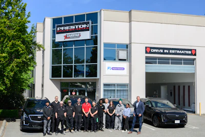 The state-of-the-art 23,000-square-foot Preston Collision CARSTAR Langley facility located in Langley, BC was launched and opened in April 2025 by the Raydar Collision Group.